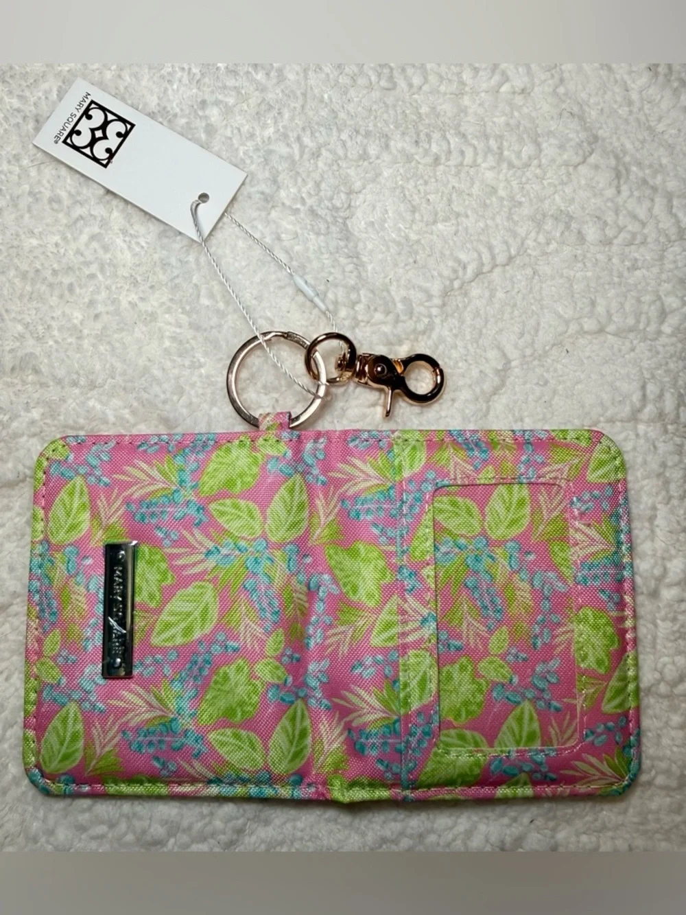 Marc Square Pink Floral Key Wallet